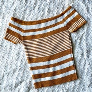 Charlotte Russe Crop Top Mustard